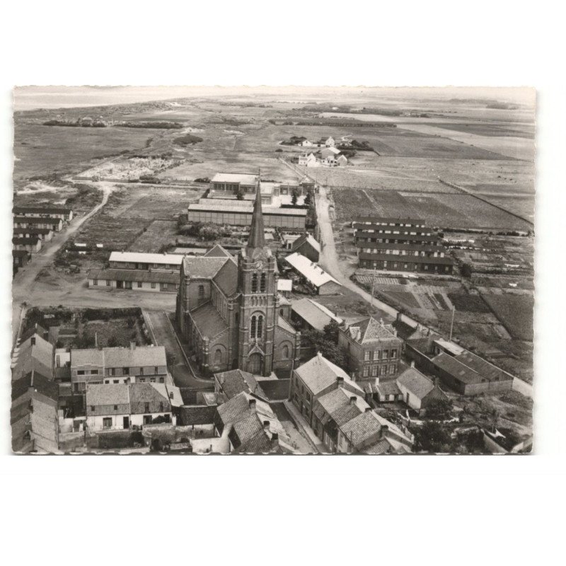 PETIT-FORT-PHILIPPE: l'église vue aérienne 10X15 - très bon état