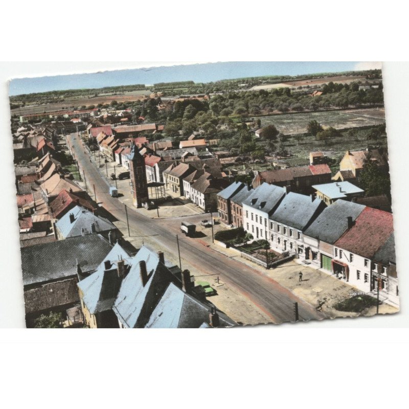 PONT-sur-SAMBRE: vue panoramique vue aérienne 10X15 - très bon état