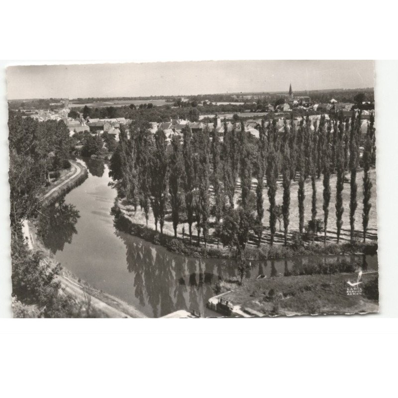 PONT-sur-SAMBRE: la sambre vue aérienne 10X15 - très bon état