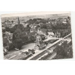 PHALEMPIN: la gare vue aérienne 10X15 - très bon état