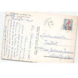 PHALEMPIN: la gare vue aérienne 10X15 - très bon état
