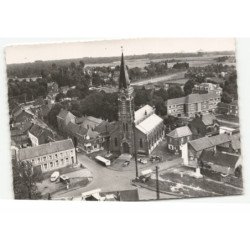 PHALEMPIN: l'église et le centre artisanal vue aérienne 10X15 - très bon état
