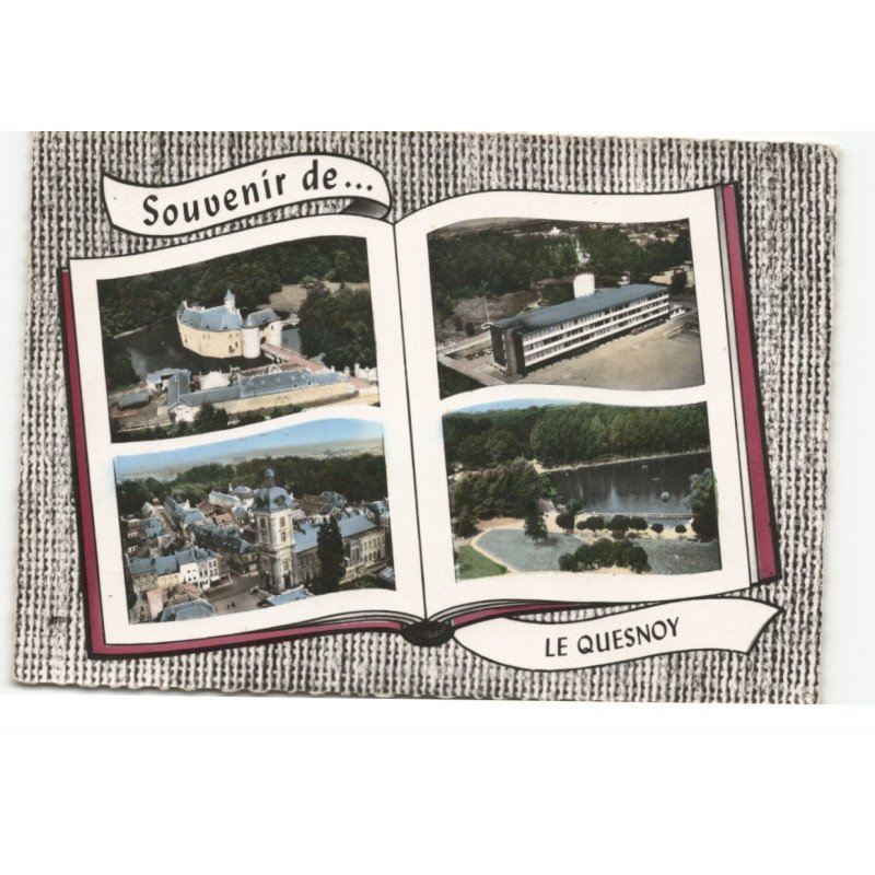 LE QUESNOY: château de sartel vue aérienne 10X15 - très bon état