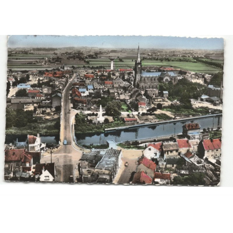 QUESNOY-sur-DEULE: vue générale vue aérienne 10X15 - très bon état