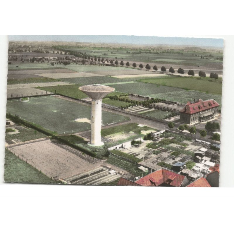 QUESNOY-sur-DEULE: l'hospice et le château d'eau vue aérienne 10X15 - très bon état