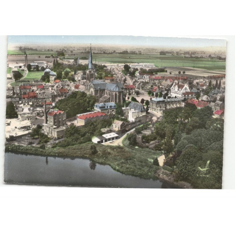 QUESNOY-sur-DEULE: vue générale vue aérienne 10X15 - très bon état