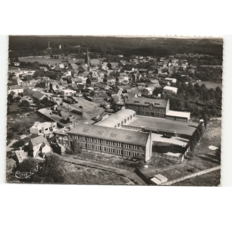 OSTRICOURT: le groupe scolaire roger salengro vue aérienne 10X15 - très bon état