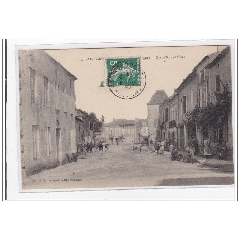 ST-MEARD-de-GURCON : grand'rue et place - tres bon etat