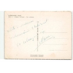 OSTRICOURT:: l'église saint-vaast vue aérienne 10X15 - très bon état