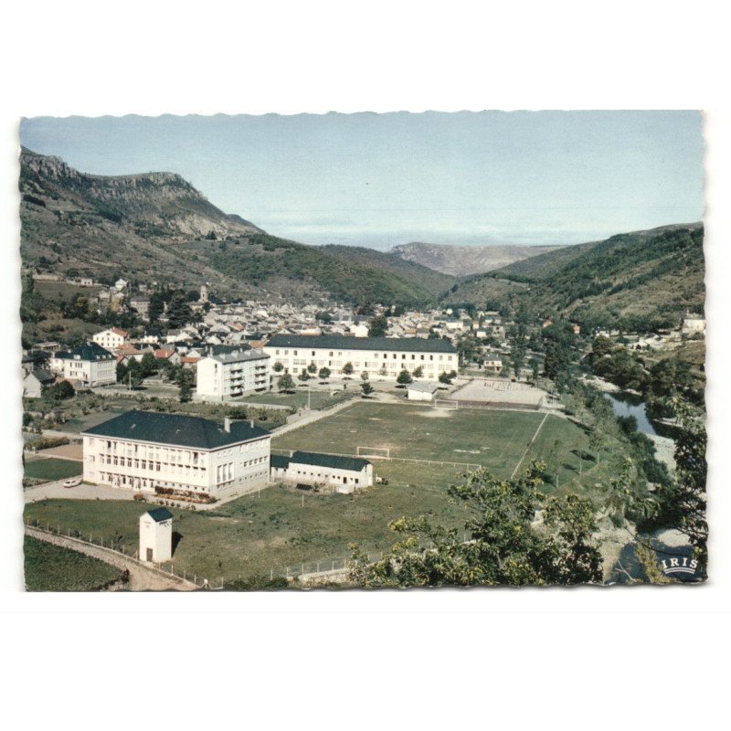 SPORTS: stade, florac, vue générale en groupe scolaire - très bon état