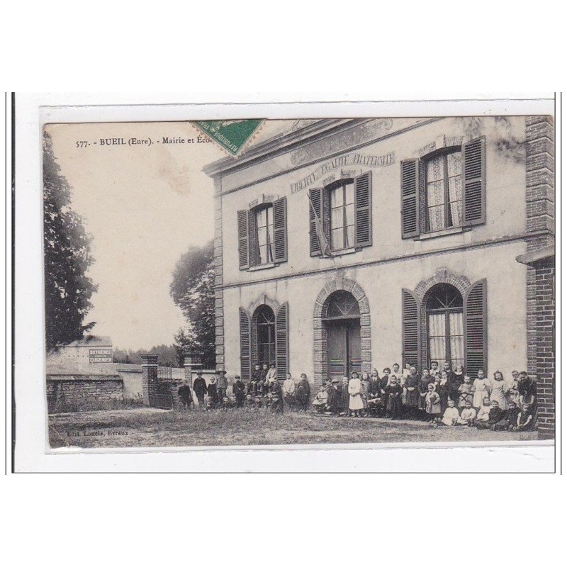BUEIL : mairie et ecole - etat