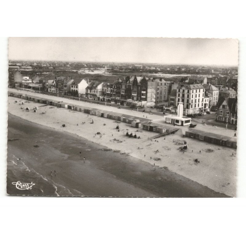MALO-les-BAINS: la plage vue aérienne 10X15 - très bon état