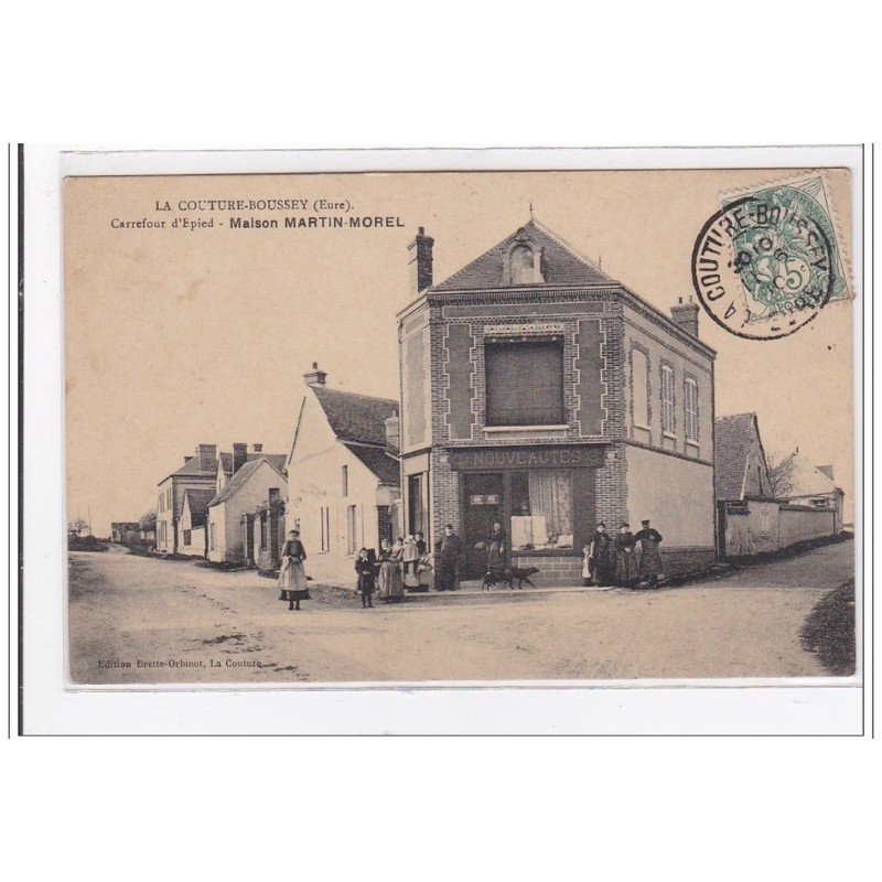 LA COUTURE-BOUSSEY : carrefour d'epied, maison martin-morel - tres bon etat