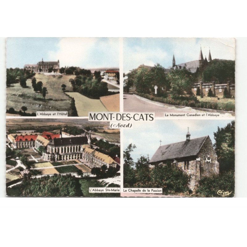 MONT-des-CATS: 4 vues vue aérienne 10X15 - très bon état