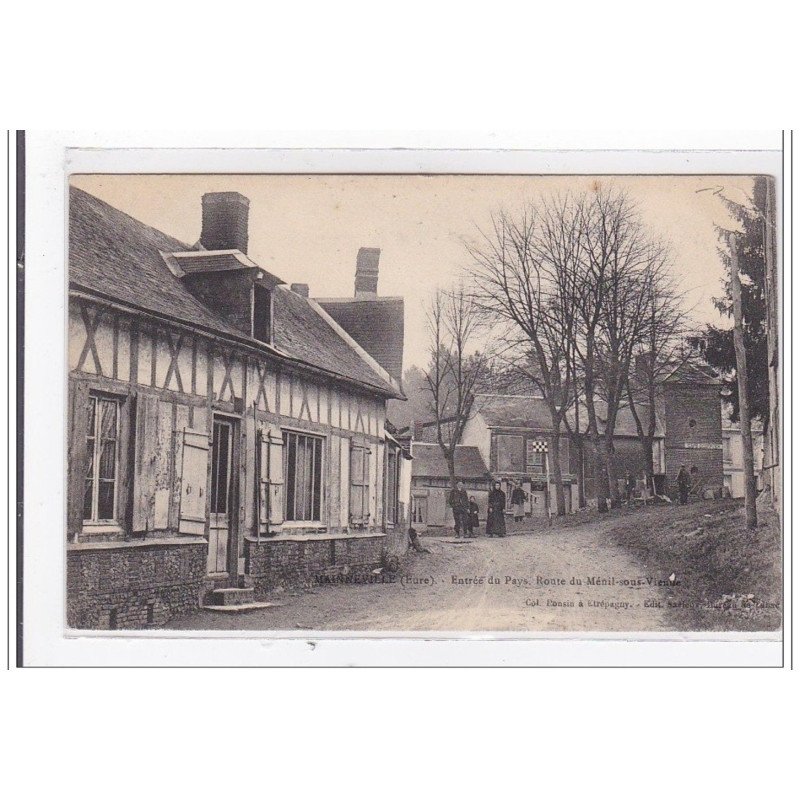 MAINNEVILLE : entrée du pays, route du menil-sous vienne - etat