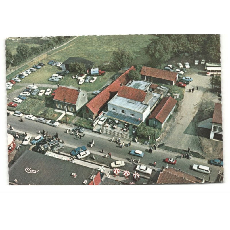 MONT-NOIR: saint-jans-cappel, café "aux touristes" Jérôme Caulier vue aérienne 10X15 - très bon état