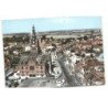 MERVILLE: hôtel de ville et vue générale vue aérienne 10X15 - très bon état