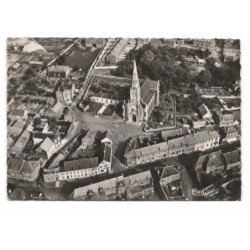 MASNIERES: l'église vue aérienne 10X15 - très bon état