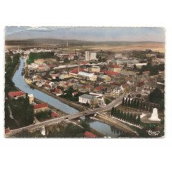 MASNIERES: le canal de saint-quentin, vue générale vue aérienne 10X15 - très bon état