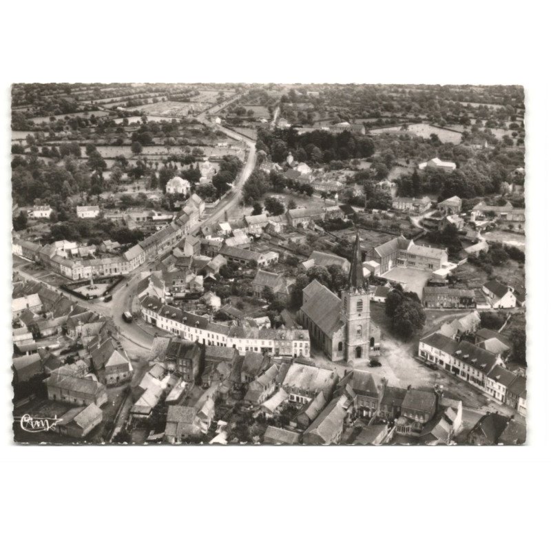 MAROILLES: vue générale vue aérienne 10X15 - très bon état