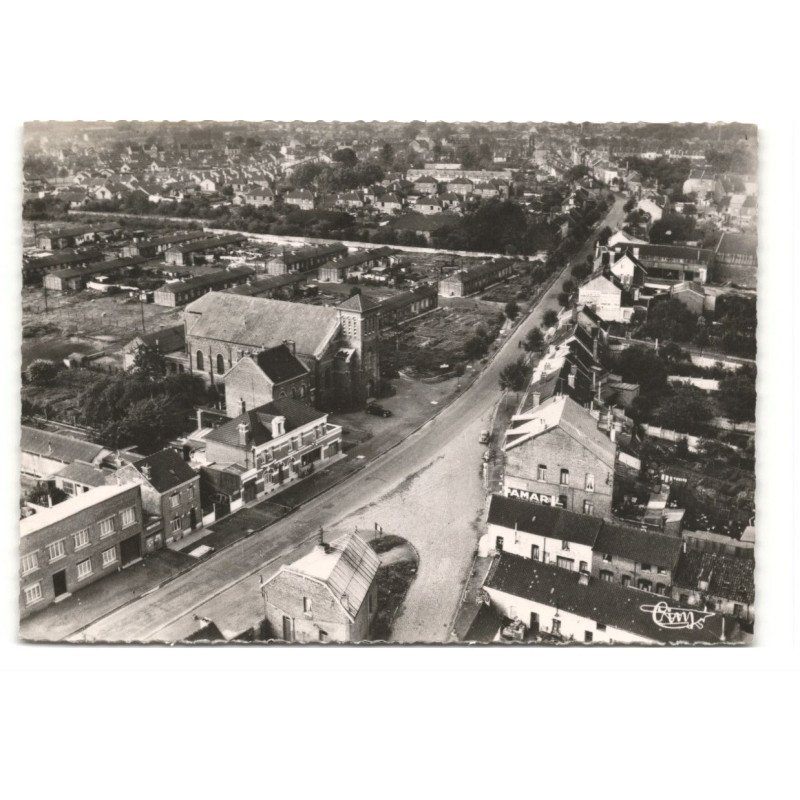MARLY: la briquette vue aérienne 10X15 - très bon état