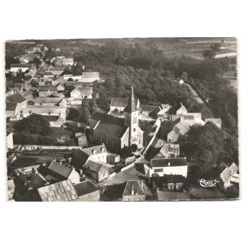MARESCHES: vue générale vue aérienne 10X15 - très bon état