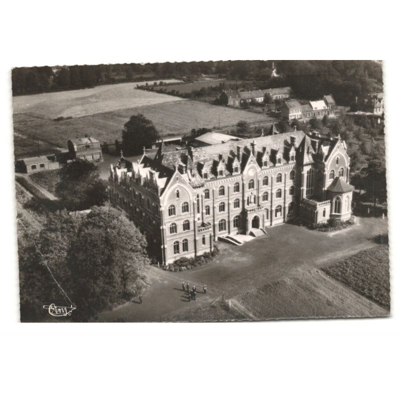 MOUVAUX: la maison de retraite de notre-dame du haut-mont vue aérienne 10X15 - très bon état