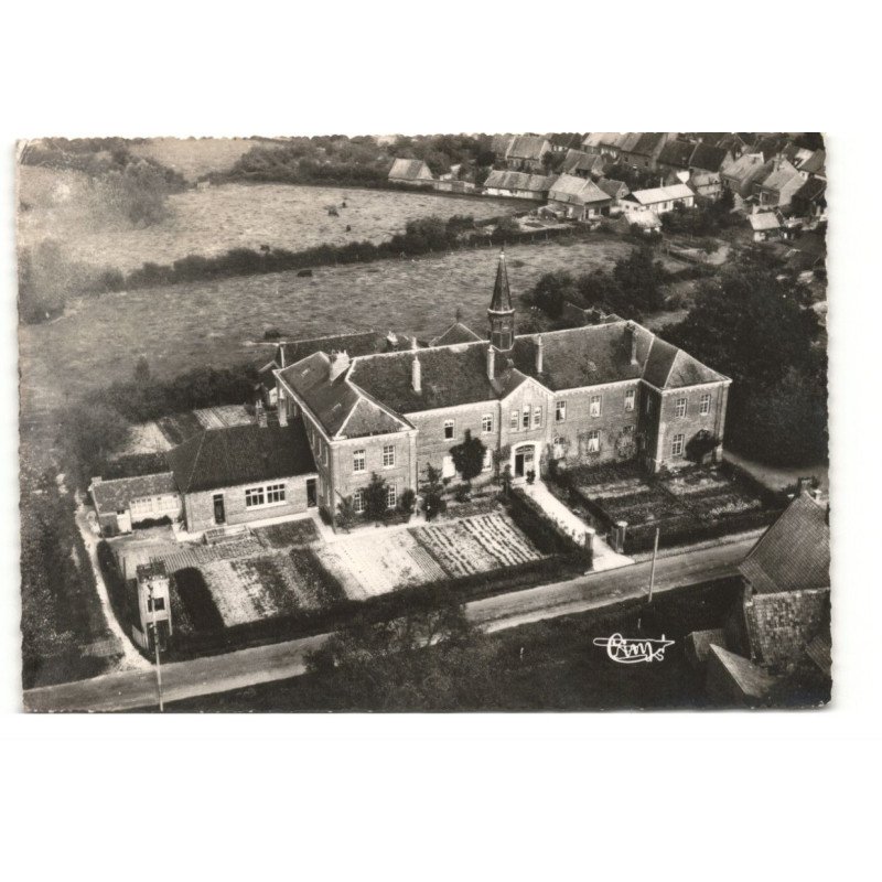 MORBECQUE: l'hospice vue aérienne 10X15 - très bon état