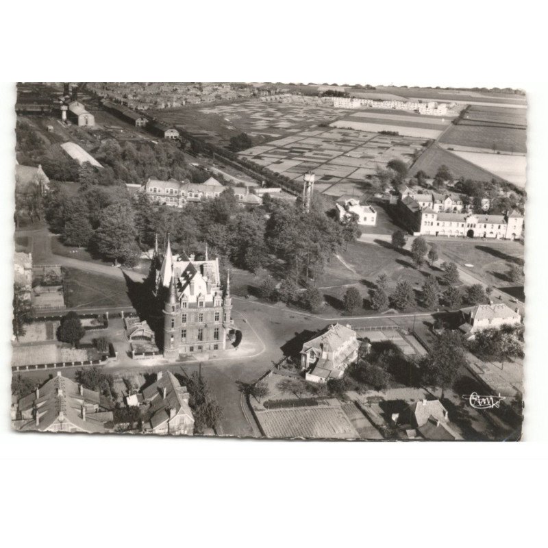 MONTIGNY-en-OSTREVENT: le château vue aérienne 10X15 - très bon état