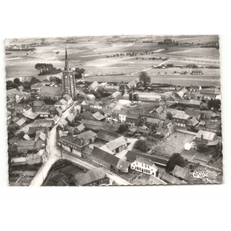 MONS-en-PEVELE: le centre vue aérienne 10X15 - très bon état