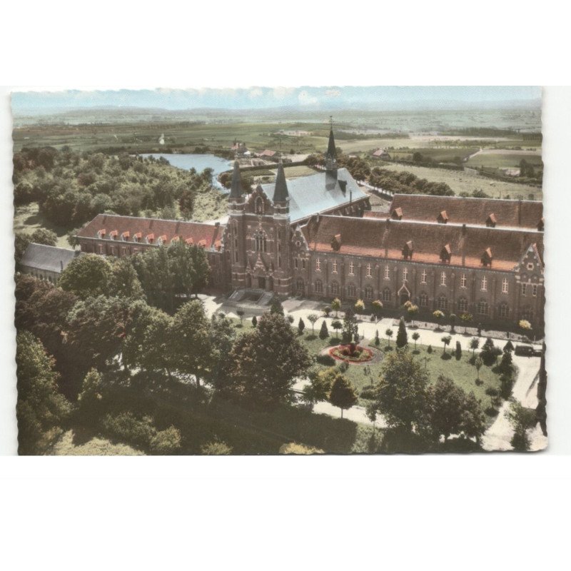 GODEWAERSVELDE: l'abbaye, mont-des-cats: vue aérienne 10X15 - très bon état