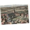 METEREN: l'église et la place vue aérienne 10X15 - très bon état