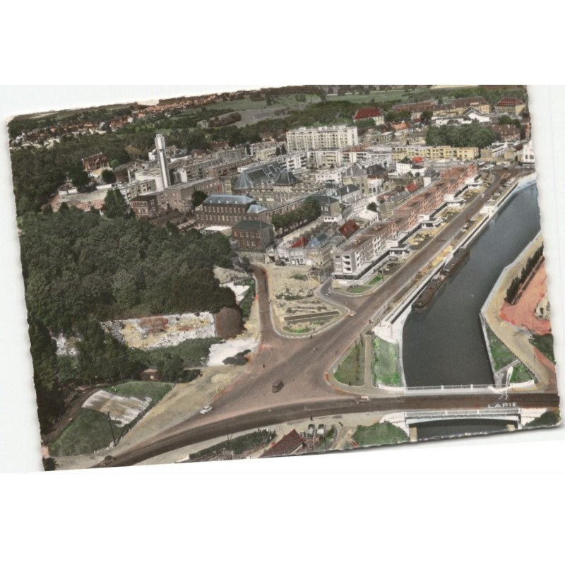 MERVILLE: vue panoramique vue aérienne 10X15 - très bon état