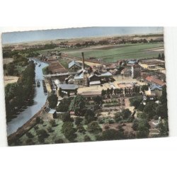 MASNIERES: le canal de saint-quentin et l'usine vue aérienne 10X15 - très bon état