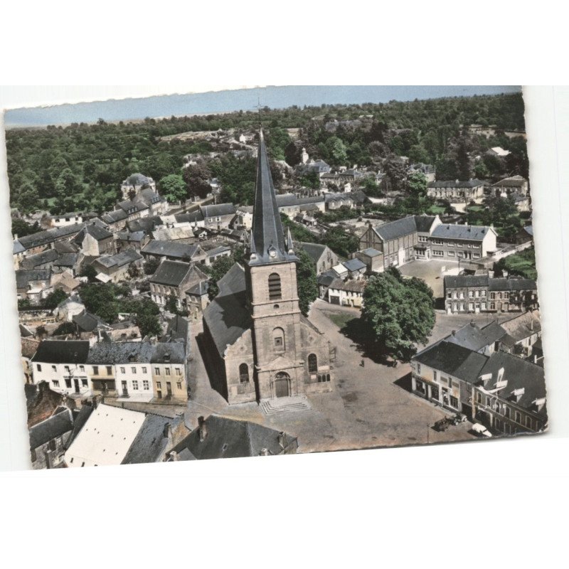 MAROILLES: l'église vue aérienne 10X15 - très bon état