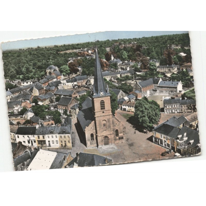MAROILLES: l'église vue aérienne 10X15 - très bon état