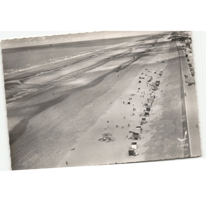 MALO-les-BAINS: la plage vue aérienne 10X15 - très bon état