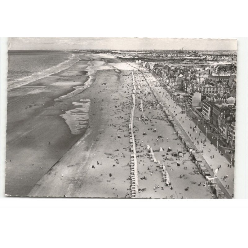 MALO-les-BAINS: la plage vue aérienne 10X15 - très bon état