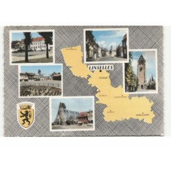 LINSELLES: 5 vues, carte vue aérienne 10X15 - très bon état