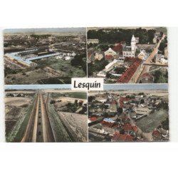 LESQUIN: ensemble industriel, la mairie, noeud routier, vue générale vue aérienne 10X15 - très bon état