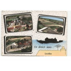 LECELLES: en direct avec... 3 vues vue aérienne 10X15 - très bon état