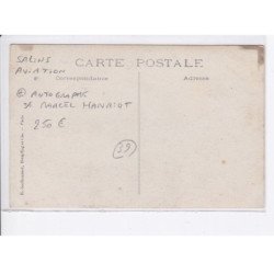 SALINS: autographe de marcel hanriot, aviation - très bon état