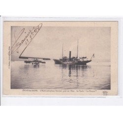 EVIAN-les-BAINS: l'hydroaéroplane sommer posé sur l'eau le yacht "la danse", aviation - très bon état