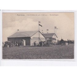 PONT-LEVOY: fêtes d'aviation des 14 et 15 août 1910, vue des hangars - très bon état