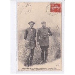 YSSINGEAUX: aviation fêtes des 6 et 7 août 1911, aviateurs Orbe et Duval aérodrome chantimbarbe - état