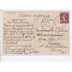 CUERS: le dirigeable "méditerranée" vue d'une nacelle latérale, aviation - très bon état