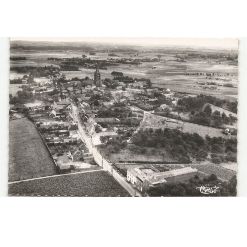 MONS-en-PEVELE: rue du moulin vue aérienne 10X15 - très bon état