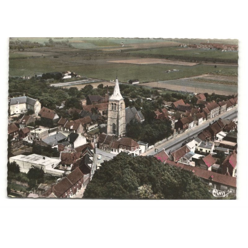 LEWARD: l'église vue aérienne 10X15 - très bon état