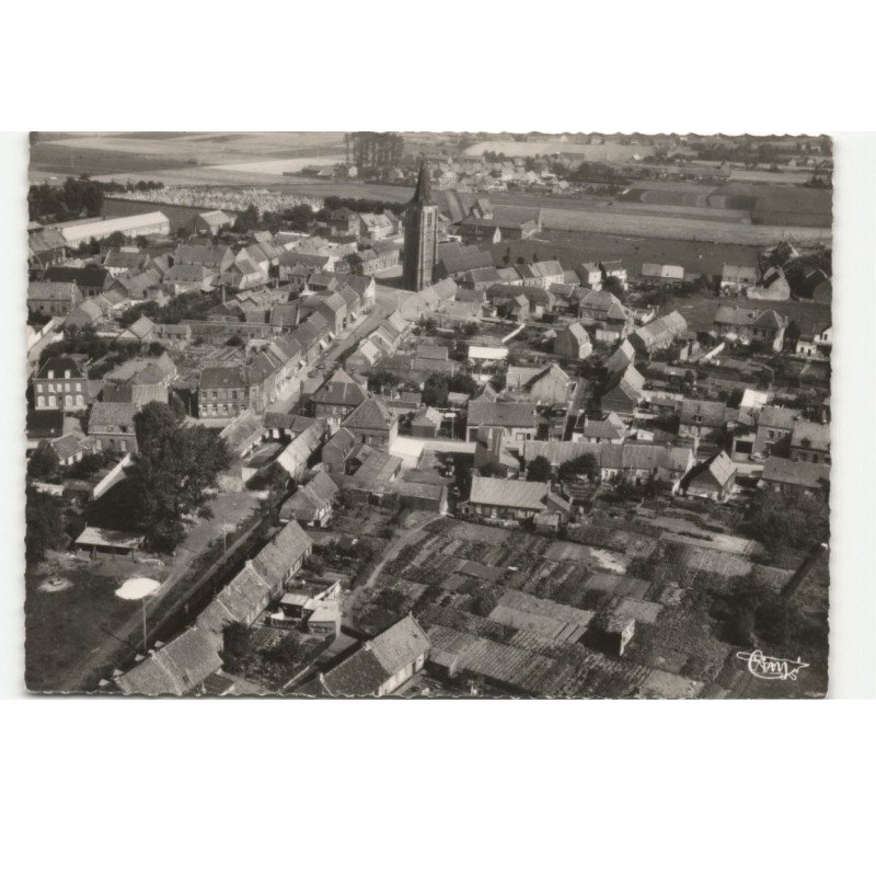 LEERS: vue générale vue aérienne 10X15 - très bon état