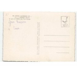 LIESSIES: la gare et l'hôtel des trois étangs vue aérienne 10X15 - très bon état